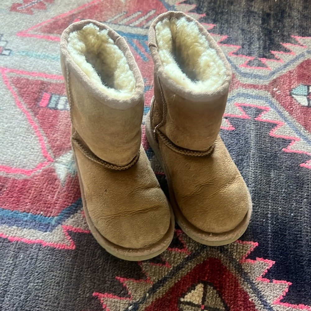 Youth tan UGG boots.